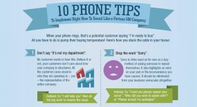 10 Phone tips to sound like a Fortune 500 company – Infographic